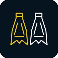 conception d'icône de vecteur de nageoire