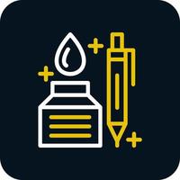 conception d'icônes vectorielles stylo et encre vecteur