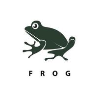 grenouille minimal logo vecteur