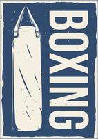 boxe affiche conception pour impression vecteur