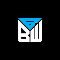 création de logo de lettre bbw avec graphique vectoriel, logo bbw simple et moderne. vecteur