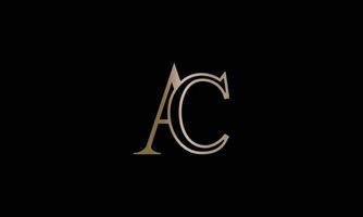 moderne lettre ac logo conception vecteur