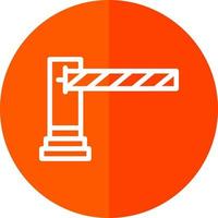 conception d'icône de vecteur de barrière de stationnement