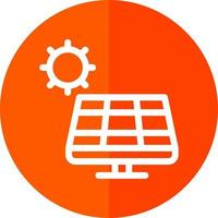 conception d'icône de vecteur de panneau solaire