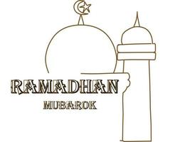 ramadhan mubarok Contexte vecteur