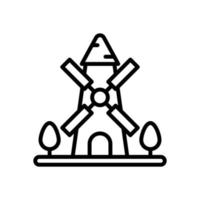Moulin à vent icône pour votre site Internet conception, logo, application, ui. vecteur