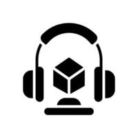 casque de musique icône pour votre site Internet conception, logo, application, ui. vecteur