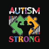 conception de t-shirt autisme vecteur