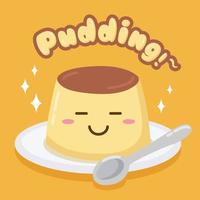 vecteur mignonne pudding illustration