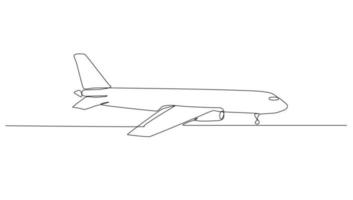 continu ligne art air transport vecteur