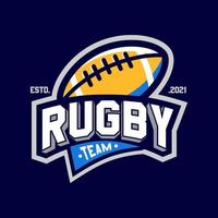 le rugby sport club logo vecteur