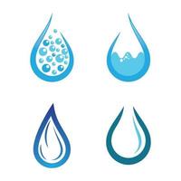 ensemble d'images de logo de goutte d'eau vecteur