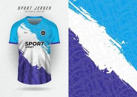 Contexte pour des sports Jersey, football Jersey, fonctionnement Jersey, courses Jersey, tricolore bleu blanc violet modèle. vecteur