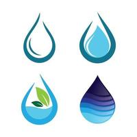 ensemble d'images de logo de goutte d'eau vecteur