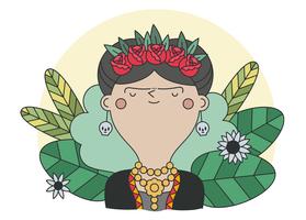 Vecteur de Frida Kahlo