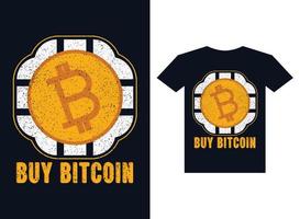 acheter bitcoin T-shirt conception modèle prime vecteur T-shirt deisgn