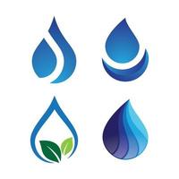 ensemble d'images de logo de goutte d'eau vecteur