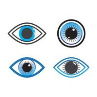 ensemble d & # 39; images de logo de soins oculaires vecteur
