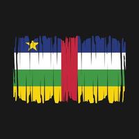 drapeau de l'afrique centrale brosse illustration vectorielle vecteur