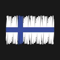 vecteur de brosse drapeau finlande
