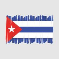 vecteur de brosse drapeau cuba