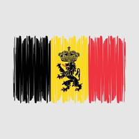 vecteur de drapeau belge