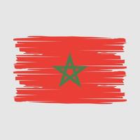 vecteur de brosse drapeau maroc