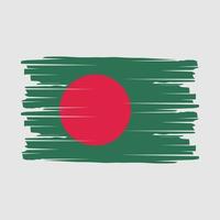 vecteur de brosse drapeau bangladesh