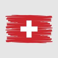vecteur de brosse drapeau suisse