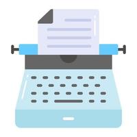 machine à écrire vecteur conception dans moderne et branché style, prime icône