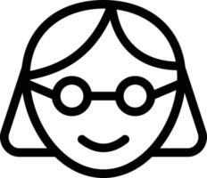 femelle des lunettes vecteur illustration sur une background.premium qualité symboles.vecteur Icônes pour concept et graphique conception.