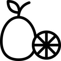 illustration vectorielle de citron sur fond. symboles de qualité premium. icônes vectorielles pour le concept et la conception graphique. vecteur