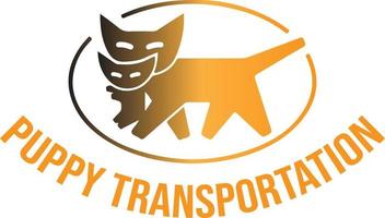 chiot transport logo vecteur fichier
