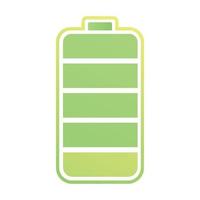 icône de batterie d'énergie verte vecteur