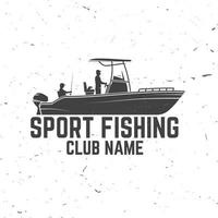 sport pêche club. vecteur illustration.