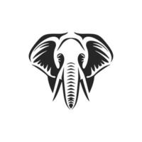 moderne noir et blanc l'éléphant logo à ajouter sophistication à votre marque. vecteur