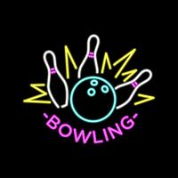 vecteur de bowling néon