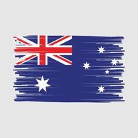 brosse drapeau australien vecteur