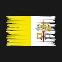 brosse drapeau vatican vecteur