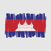 Cambodge drapeau vecteur illustration