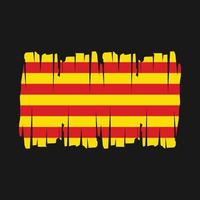 Catalogne drapeau vecteur illustration