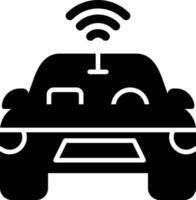 icône de vecteur de voiture autonome