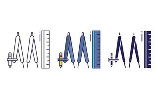 mathématiques outils icône vecteur