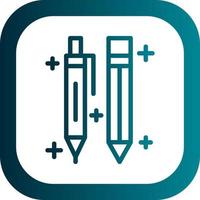 conception d'icônes vectorielles stylo et crayon vecteur