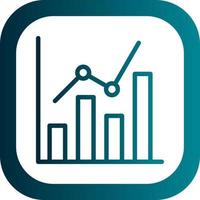 conception d'icône vectorielle d'analyse de marché vecteur