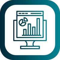 conception d'icônes vectorielles d'analyse Web vecteur