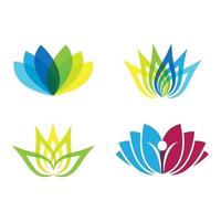 images de logo de lotus de beauté vecteur