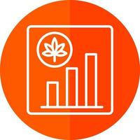 conception d'icône vectorielle de stocks de marijuana vecteur