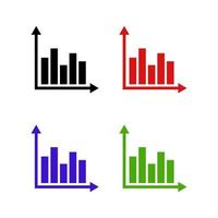 analytique sur fond blanc vecteur