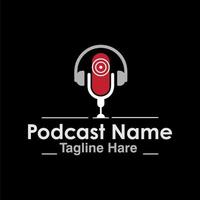 vecteur conception, minimaliste logo conception de Podcast ou Podcast icône